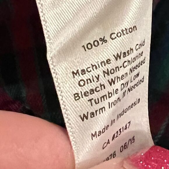 Talbots size large womens plaid shirt - Picture 5 of 5